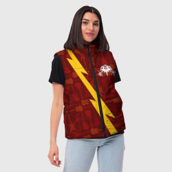 Женский жилет Король и Шут гитары и молния, цвет: 3D-черный — фото 2