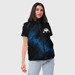 Женский жилет Король и Шут звуковая волна, цвет: 3D-черный — фото 2