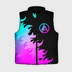 Женский жилет Linkin Park 2024 неоновый огонь, цвет: 3D-черный