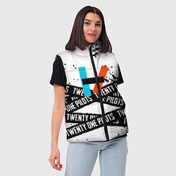 Женский жилет Twenty one pilots rock, цвет: 3D-красный — фото 2