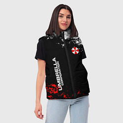 Женский жилет Resident evil - вирус, цвет: 3D-светло-серый — фото 2