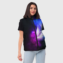 Женский жилет Космос геометрия, цвет: 3D-красный — фото 2