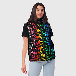 Женский жилет Marshmello neon color, цвет: 3D-светло-серый — фото 2