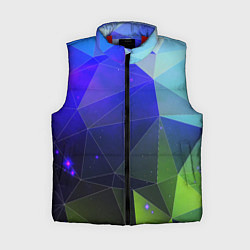 Женский жилет Неоновые треугольники геометрия, цвет: 3D-красный