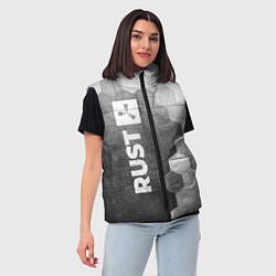 Женский жилет Rust - grey gradient по-вертикали, цвет: 3D-черный — фото 2