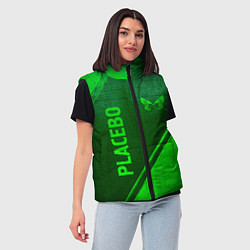 Женский жилет Placebo - green gradient вертикально, цвет: 3D-черный — фото 2