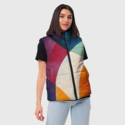 Женский жилет Геометрическая иллюстрация, цвет: 3D-черный — фото 2