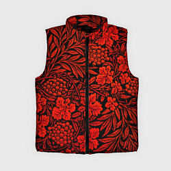 Женский жилет Красная рябина