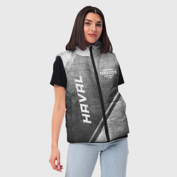 Женский жилет Haval - grey gradient вертикально, цвет: 3D-черный — фото 2