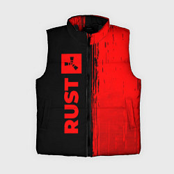 Женский жилет Rust - red gradient по-вертикали, цвет: 3D-черный