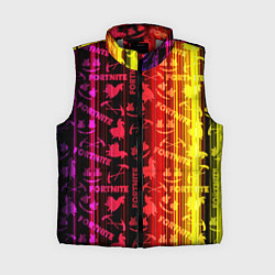 Женский жилет Fortnite neon game, цвет: 3D-светло-серый