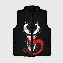 Женский жилет Лицо Венома, цвет: 3D-красный