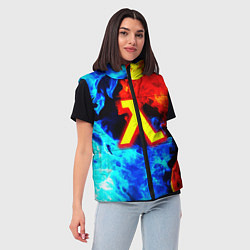 Женский жилет Халф лайф огненный стиль, цвет: 3D-светло-серый — фото 2