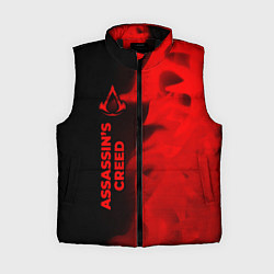 Женский жилет Assassins Creed - red gradient по-вертикали, цвет: 3D-черный