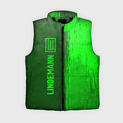 Женский жилет Lindemann - green gradient по-вертикали, цвет: 3D-черный