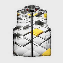 Женский жилет Оптические кубы текстура, цвет: 3D-красный