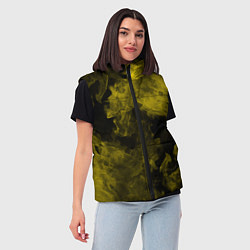 Женский жилет Жёлтый дым в огне, цвет: 3D-красный — фото 2