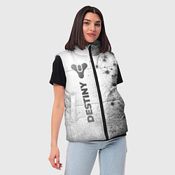 Женский жилет Destiny - white gradient по-вертикали, цвет: 3D-черный — фото 2
