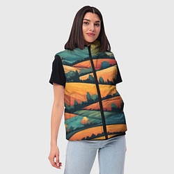 Женский жилет Поля луга, цвет: 3D-черный — фото 2