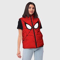 Женский жилет Человек-паук глаза, цвет: 3D-светло-серый — фото 2