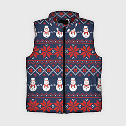 Женский жилет Christmas Background, цвет: 3D-красный