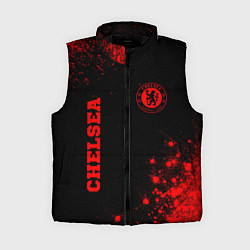 Женский жилет Chelsea - red gradient вертикально, цвет: 3D-черный