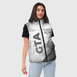 Женский жилет GTA - white gradient вертикально, цвет: 3D-черный — фото 2
