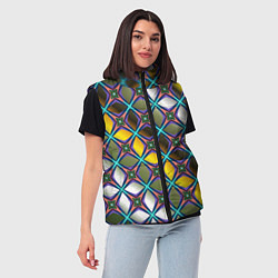 Женский жилет Марокканская вязь, цвет: 3D-черный — фото 2