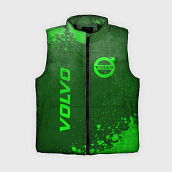 Женский жилет Volvo - green gradient вертикально, цвет: 3D-черный