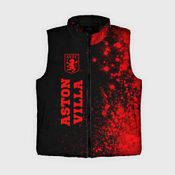 Женский жилет Aston Villa - red gradient по-вертикали, цвет: 3D-черный