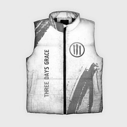 Женский жилет Three Days Grace - white gradient вертикально, цвет: 3D-черный