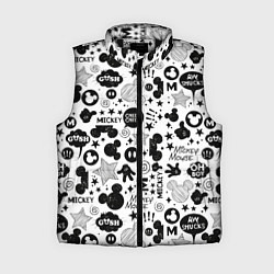 Женский жилет Микки Маус узор, цвет: 3D-черный