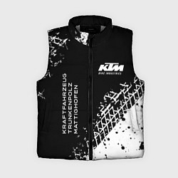 Женский жилет KTM - следы от шин