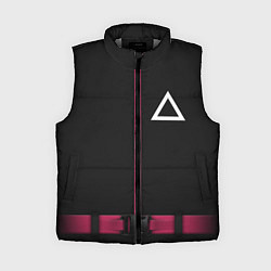 Женский жилет Форма стражи - Треугольник Squid Game, цвет: 3D-светло-серый