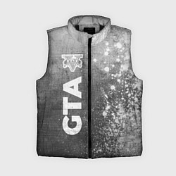 Женский жилет GTA - grey gradient по-вертикали, цвет: 3D-черный