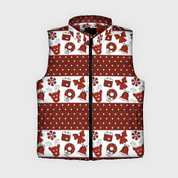 Женский жилет Новогодний паттерн