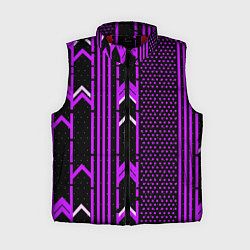 Женский жилет Фиолетовые обои на чёрном фоне