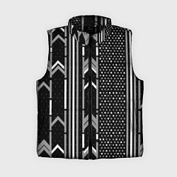 Женский жилет Закулисье чёрно-белое