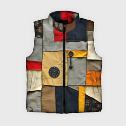 Женский жилет Ретро пэчворк