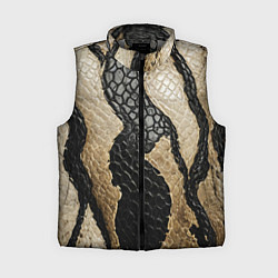 Женский жилет В коже рептилии