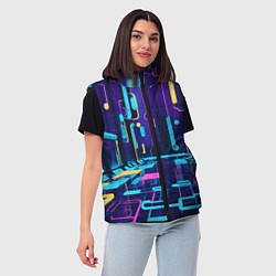 Женский жилет Неоновый парк, цвет: 3D-светло-серый — фото 2