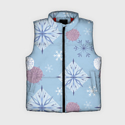 Женский жилет Снежинки Эльзы, цвет: 3D-красный