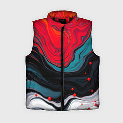 Женский жилет Абстракция эбру