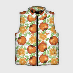 Женский жилет Сочные апельсины и дольки апельсинов