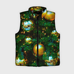 Женский жилет Новогодние украшения на ветках