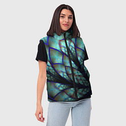 Женский жилет Абстракция неон, цвет: 3D-черный — фото 2