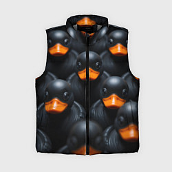 Женский жилет Черные уточки