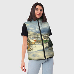 Женский жилет Дух рождества, цвет: 3D-черный — фото 2