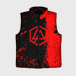Женский жилет Linkin park краски всплеск текстура, цвет: 3D-красный
