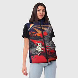 Женский жилет Советский Союз - Заря Человечества, цвет: 3D-черный — фото 2